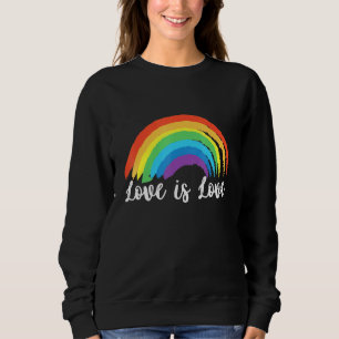 Sweatshirt Love Is Love Lgbt Gay pride Gay Bisexual Csd Rainb