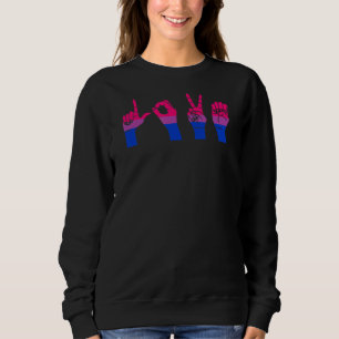 Sweatshirt Love Langue Des Signes Cute Asl Lgbtq Cute Bisexua