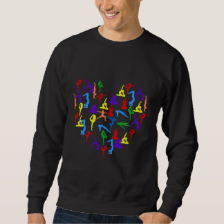Sweatshirt Love Yoga Poses Ver