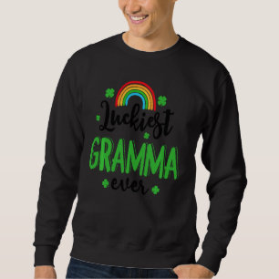 Sweatshirt Luckiest Gramma jamais St Patrick S Day Rainbow Cl