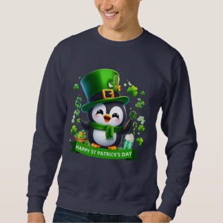 Sweatshirt Lucky Charm Penguin - Fête de la Saint Patrick