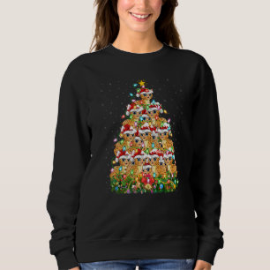 Sweatshirt Lumières de Noël Bobcat Santa Arbre de Noël Bobcat