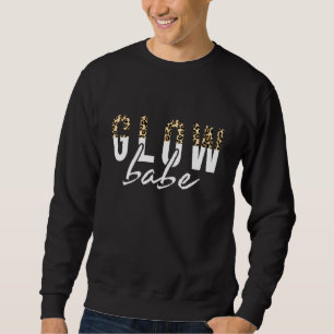 Sweatshirt Lumineuse Babe brillant peau Esthétique léopard Sk