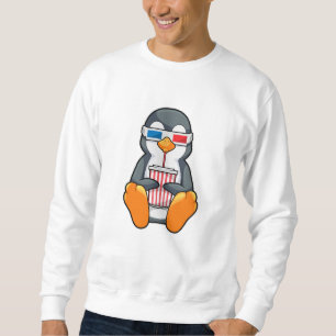 Sweatshirt Lunettes de cinéma Penguin Coupe de boisson