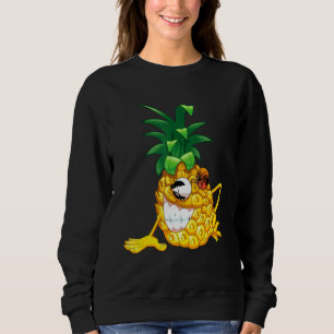 Sweatshirt Lunettes de soleil à l'ananas Plages d'Aloha Hawai
