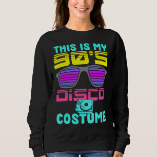 Sweatshirt Lunettes de soleil années 90 Vinyl Musique Disco C