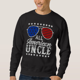 Sweatshirt Lunettes de soleil de l'oncle tout américain drôle