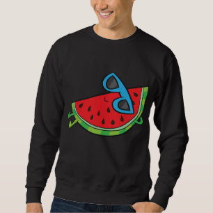 Sweatshirt Lunettes De Soleil Fruit Été Au Melon Cute Sur Pas