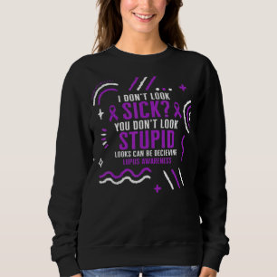 Sweatshirt Lupus Sensibilisation Ne Semble Pas Malade Violet