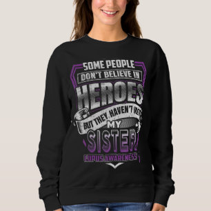 Sweatshirt Lupus Warrior Violet Sensibilisation Ruban Fière D
