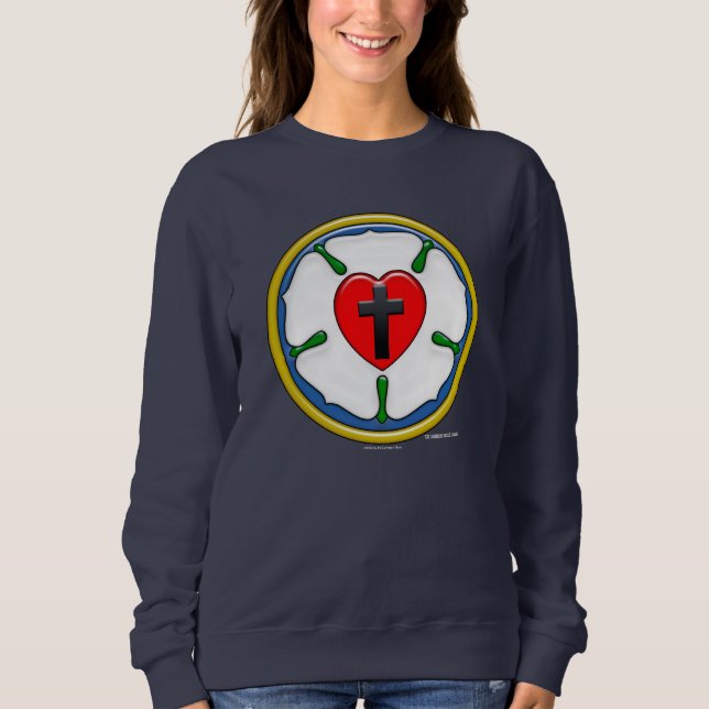 Sweatshirt Luther Rose en relief (Devant)