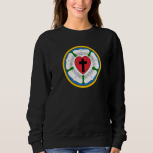 Sweatshirt Lutheran 95 Thèses Martin Luther Rose Réforme 