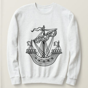 Sweatshirt Lymphad (navire héraldique) - T-shirt noir