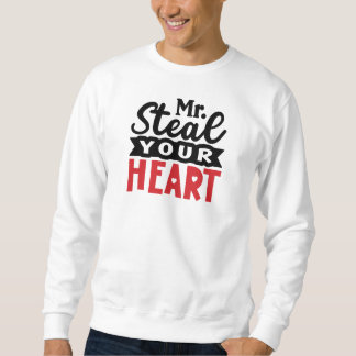 Sweatshirt M. Steal Votre Coeur Valentines Hommes de la Journ