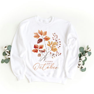 Sweatshirt Ma Couleur Favorite Est Octobre, Automne Vibes