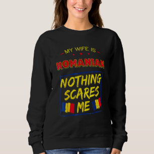Sweatshirt Ma femme est roumaine Fierté des racines du patrim
