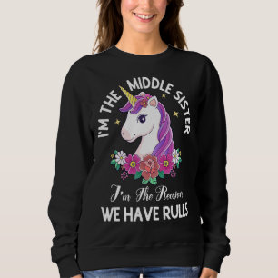 Sweatshirt Ma Soeur Du Milieu Je Suis Raison Pour Laquelle No