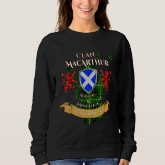 Sweatshirt MacArthur Scottish Family Clan Middle Ages Mischie