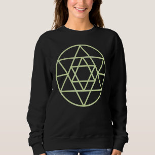 Sweatshirt Magie Occulte Géométrie Sacrée Cercle Triangle Hex