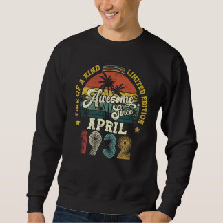 Sweatshirt Magnifique depuis avril 1932 90ème anniversaire Vi