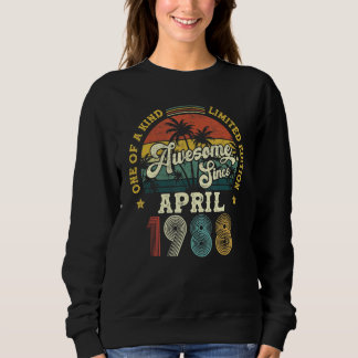Sweatshirt Magnifique depuis avril 1988 Vintage 34ème anniver