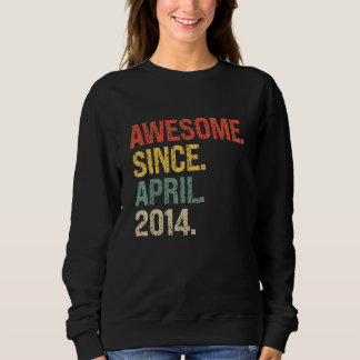Sweatshirt Magnifique depuis avril 2014 8e anniversaire