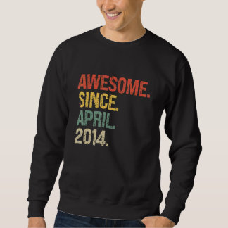 Sweatshirt Magnifique depuis avril 2014 8e anniversaire