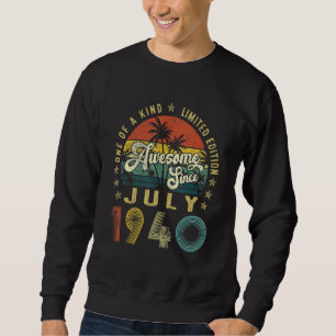 Sweatshirt Magnifique Depuis Juillet 1940 Vintage 82ème Anniv