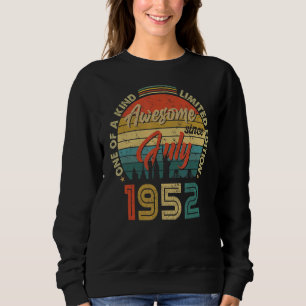 Sweatshirt Magnifique depuis juillet 1952 70ème anniversaire