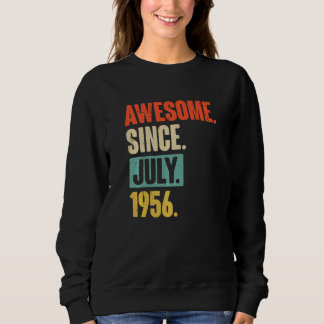 Sweatshirt Magnifique depuis juillet 1956 66 ans 66e annivers