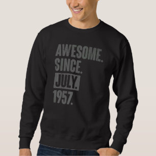 Sweatshirt Magnifique depuis juillet 1957 65 ans 65e annivers
