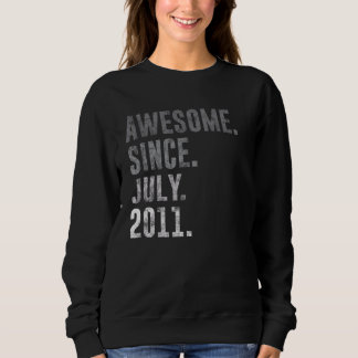 Sweatshirt Magnifique depuis juillet 2011 11ème anniversaire