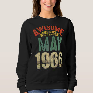 Sweatshirt Magnifique depuis mai 1966 56 Ans 56e Anniversaire