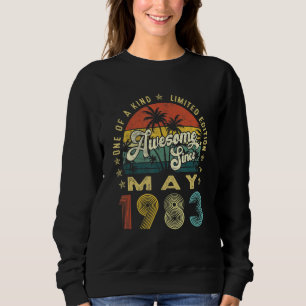 Sweatshirt Magnifique depuis mai 1983 Vintage 39ème anniversa