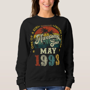 Sweatshirt Magnifique depuis mai 1993 Vintage 29e anniversair