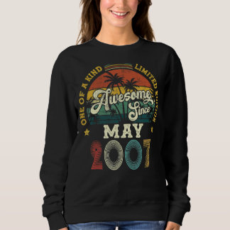 Sweatshirt Magnifique depuis mai 2007 Vintage 15ème anniversa