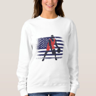 Sweatshirt Maillot de fan de basket-ball Drapeau USA