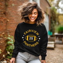 Maillot de footballeur noir et or avec numéro