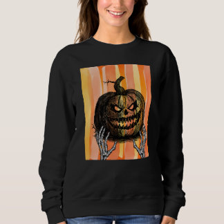 Sweatshirt Mains squelettiques effrayantes Art macabre de cit