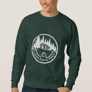 Sweatshirt Maison rustique Cabine Grange | Nom de famille per