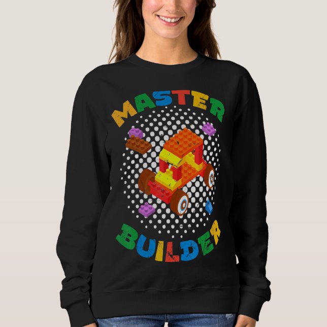 Sweatshirt Maître Constructeur Blocs Jouets Cute Constructeur (Devant)