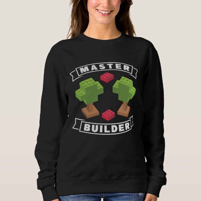 Sweatshirt Maître Constructeur de Blocs (Devant)