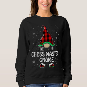Sweatshirt Maître d'échecs Gnome carreaux de buffle Famille a
