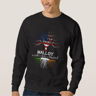 Sweatshirt Malloy Irish Nom de famille Chemise Irish Roots