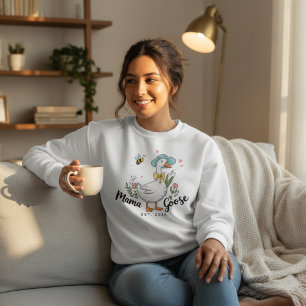 Sweatshirt Mama Goose est un style féminin enjoué