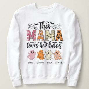 Sweatshirt Maman aime ses petits lutins Halloween personnalis