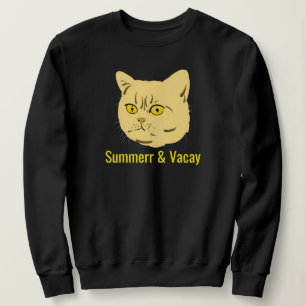 Sweatshirt Maman Chat Mignon Personnalisé Famille Photo De Ch