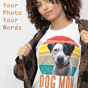 Sweatshirt Maman Chien Photo Terrier en détresse Vintage Grun