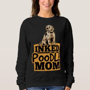 Sweatshirt Maman de caniche encrée