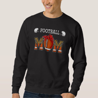 Sweatshirt Maman de football Léopard Saison d'automne Jour de